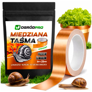 Ogrópro -taśma miedziana na ślimaki odstraszacz przeciw ślimakom samoprzylepna 4m