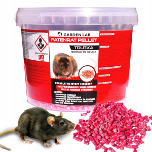Garden lab - patenrat pellet 1 kg trutka na myszy szczury