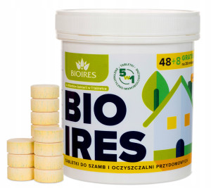 Bioires - tabletki biologiczne 48+8 gratis bakterie do szamba i oczyszczalni 5w1