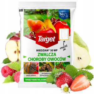 Target - miedzian 50wp zwalcza choroby owoców rak parch zaraza 100g