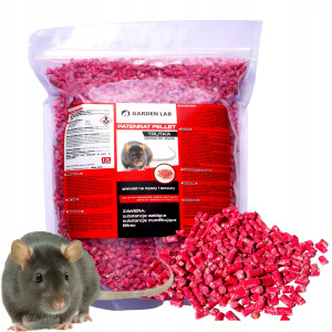 Garden lab - patenrat pellet 1 kg trutka na myszy szczury