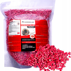 Garden lab - patenrat pellet 3 kg trutka na myszy szczury