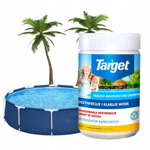 Target - chlor multi tabletki dezynfekcja wody w basenie 1kg 50 x 20g