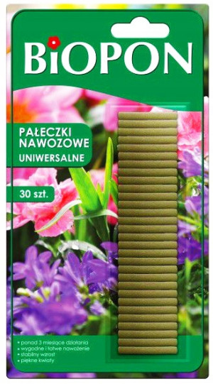 Biopon - pałeczki nawozowe uniwersalne 30 szt.