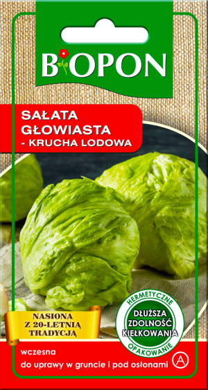 Biopon - nasiona sałata głowiasta krucha lodowa 0,5g