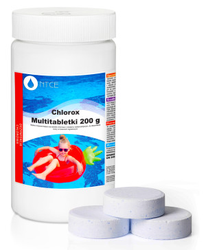 Ntce - chlor do basenu multi tabletki 1kg 5 x 200g chlorox białe