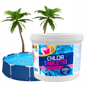 Gamix multi chlor do basenu tabletki long tabs długie działanie 25x200g 5kg