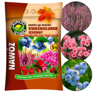Ogród start - jesienny nawóz 5 kg do kwaśnolubnych borówek azalii