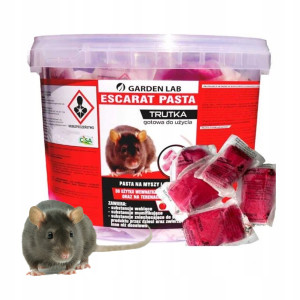 Garden lab - escarat pasta, silna trutka na myszy i szczury w formie pasty 1kg