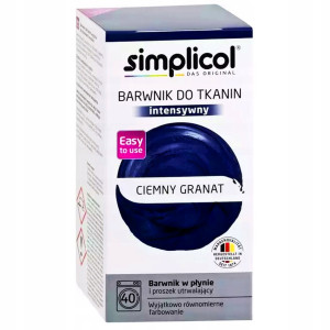 Simplicol - ciemny granat, intensywny barwnik do tkanin