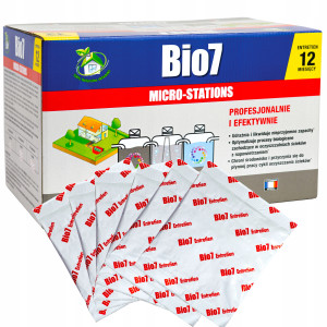 Bio 7 - entretien microstations bakterie do oczyszczalni 12 sasz na rok