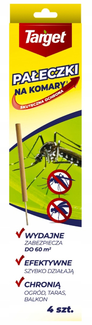 Target - pałeczki na komary meszki owady 4szt.