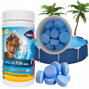 Stapar - chlor do basenu multi tabletki 1kg 50x20g niebieska woda