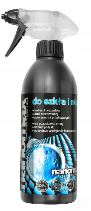Nanomax - płyn do mycia okien, szkła, luster, stali nierdzewnej 500ml
