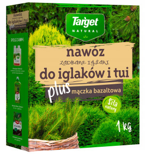 Target - zadbane iglaki nawóz do iglaków, tui, sosen z mączką bazaltową 1kg