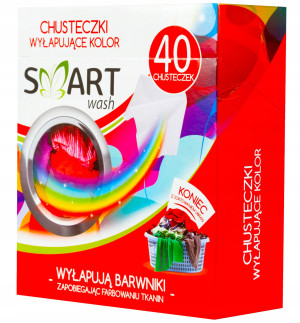 Smart wash - chusteczki do prania wyłapujące kolor 40szt.