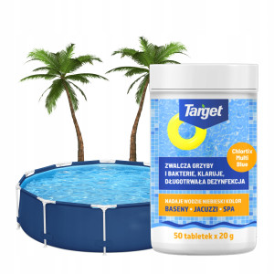Target - chlortix multi blue tabletki chlorowe do basenu 50 x 20g 1kg