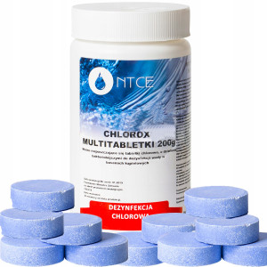 Ntce - chlor do basenu multi tabletki 1kg 5 x 200g chlorox niebieska woda