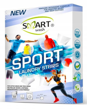 Smart wash - listki do prania odzieży sportowej - 32 szt
