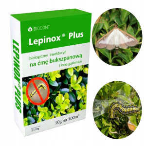 Biocont - lepinox plus preparat na ćmę bukszpanową oprysk - 3x10g