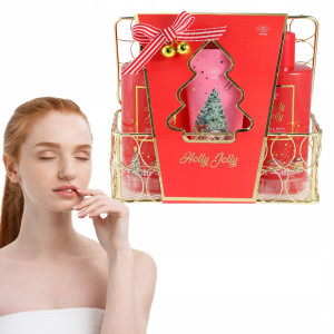 Aurora - świąteczny zestaw holly jolly róża - 4el