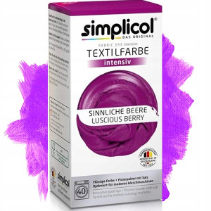 Simplicol - barwnik do tkanin zmysłowa jagoda 560g
