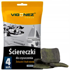 Vigonez - ściereczki do czyszczenia żelazek i stali - 4 szt.