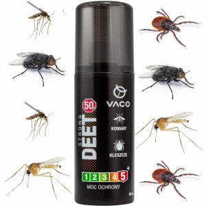 Vaco - płyn strong na komary 50% deet - 80ml