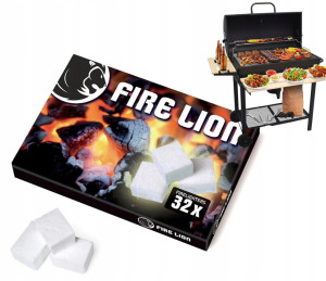 Fire lion - rozpałka do grilla w kostkach 32 szt.