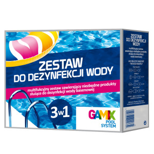 Gamix - zestaw do dezynfekcji wody (szok chlor, alga off, multi tabs)