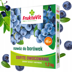 Fruktovit - nawóz granulowany do borówek, borówki amerykańskiej i roślin kwaśnolubnych 1,2kg