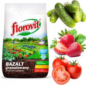 Florovit - agro bazalt 10 kg granulowany naturalna mączka bazaltowa do wzbogacania gleby