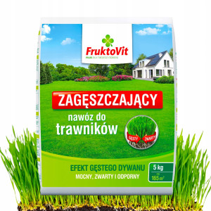 Fruktovit - nawóz 5kg wiosenny do trawy zagęszczający trawnik, szybki efekt dywanowy