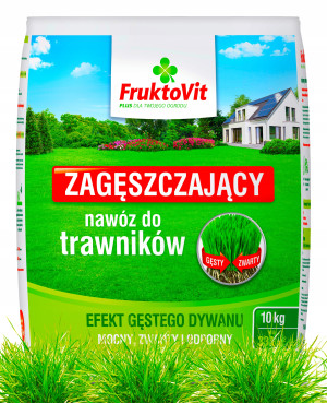 Fruktovit - nawóz 10kg wiosenny do trawy zagęszczający trawnik, szybki efekt dywanowy