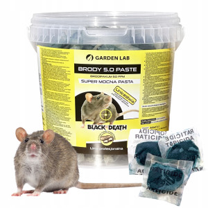 Garden lab - brody 5.0 pasta 5 kg trutka na myszy szczury brodifakum