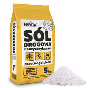 Biovita - sól drogowa z antyzbrylaczem 5kg przeciw gołoledzi