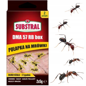 Substral - bezpieczna pułapka trutka na mrówki faraona, zwalcza gniazda - 2x5g