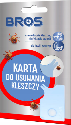 Bros - karta do usuwania kleszczy dla ludzi i zwierząt