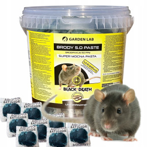 Garden lab - brody 5.0 pasta 1 kg trutka na myszy szczury brodifakum