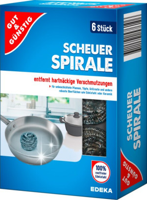 G&g - druciak spiralny do kuchni garczków 6 szt.