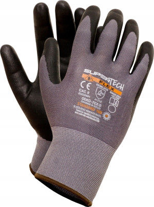 Rękawice robocze rękawiczki ochronne nitrylowe supertech flex rozmiar 8