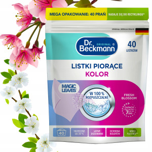 Dr. beckmann - listki piorące do koloru fresh - 40szt