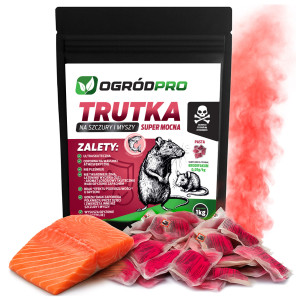 Ogródpro - mocna trutka pasta na myszy szczury gryzonie krety trucizna brodifakum 1kg