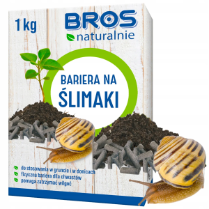 Bros naturalnie naturalna bariera na ślimaki ochrona przed ślimakami 1kg