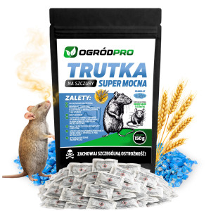 Ogródpro - trutka na szczury myszy gryzonie pellet środek deratyzacyjny saszetki 150g