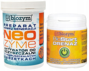 Zestaw biostart drenaż + neozyme 24 szt bakterie
