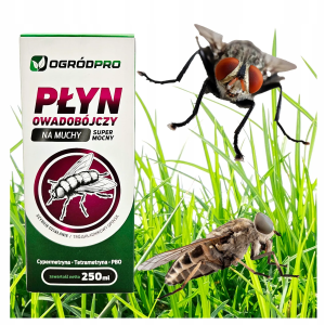 Ogródpro -  mocny płyn oprysk na muchy cypermetryna 250 ml