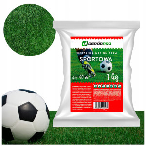 Ogródpro - trawa sportowa odporna na deptanie 40 m2 zagęszczająca ciemnozielona 1 kg