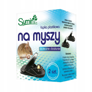 Sumin łapka pułapka plastikowa na myszy 2szt