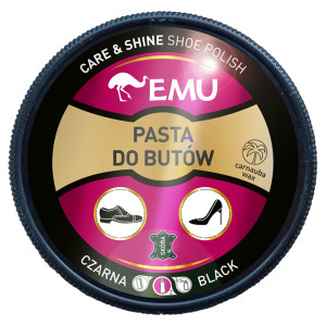 Emu czarna pasta do butów skórzanych - ochrona, pielęgnacja i blask skór